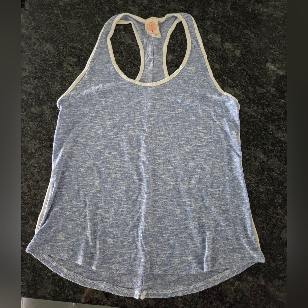 Freeloader Blue Racerback Tank Top